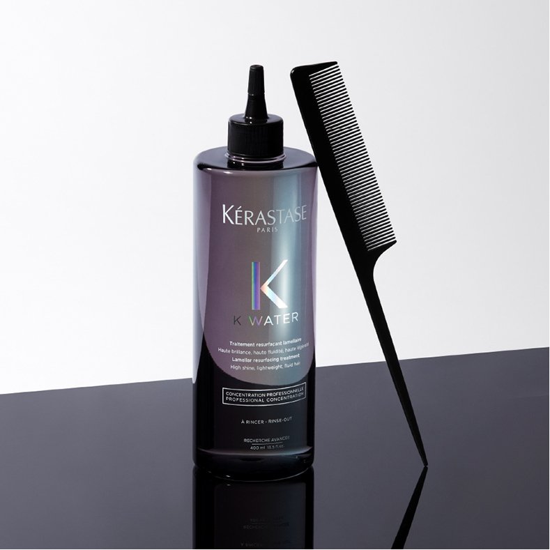 Want shinier hair? Then look to our K Water salon service, by Kérastase.