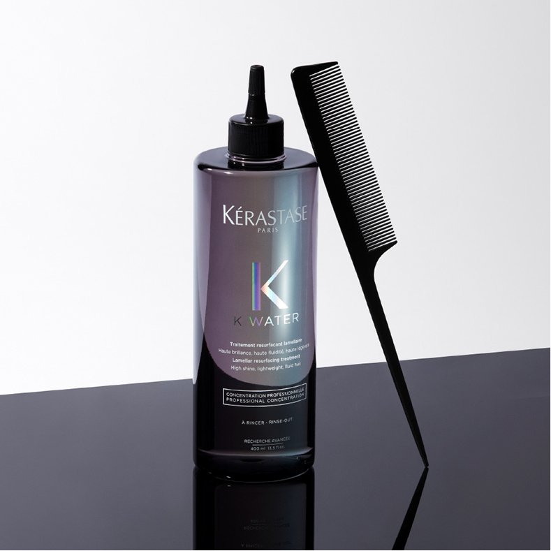 Want shinier hair? Then look to our K Water salon service, by Kérastase. Want shinier hair? Then look to our K Water salon service, by Kérastase.
