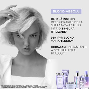 Ulei pentru par blond 2% Pure Hyaluronic Serum blond absolu